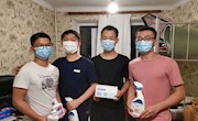 我校向在乌留学师生发放防疫物资